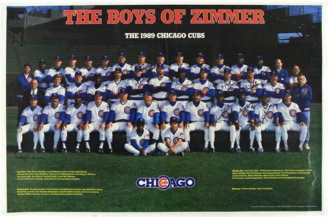 cubs roster 1989
